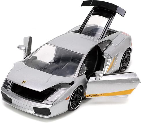 Jada Toys Hyper-Spec 1:24 Lamborghini Gallardo Superleggera Die-cast Car Silver, Toys for Kids and Adults in Saudi Arabia