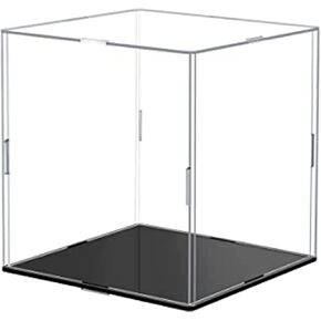 Clear Acrylic Display Case Box ，Versatile Collectibles Display Dustproof Showcase with Thickening Base，for Display Action Figures Home Storage Organizing Toys (4x4x4 inch/10x10x10cm) in Saudi Arabia