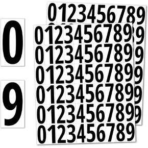 600 Pieces, 1" - Vinyl Number Stickers, Waterproof Stick On Numbers - White Numbers in Saudi Arabia
