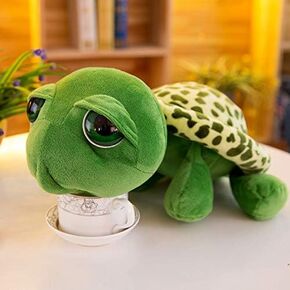 XIAOHONG Green Turtle Plush Toys,13.7'' Stuffed Turtle Plush with Big Eyes,Tortoise Plush Pillow Sea Turtle Stuffed Animal Turtle Plush Toys for Kids Great Gift for Turtle Lovers in Kuwait