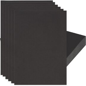SOUJAP 300 Sheets A4 Black Blank Cardstock Paper, 8.5 x 11 Inch Cover Card Stock for Scrapbooking, Crafts, DIY Cards and Invitations, 180gsm in Saudi Arabia