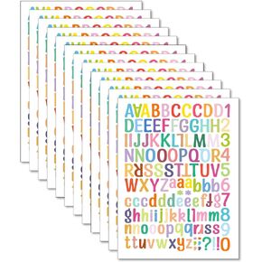 1944 Pieces 24 Sheets Letter Stickers,Self Adhesive Vinyl Waterproof Mailbox Numbers Stickers,Alphabet Number Stickers for Mailbox,Window,Door,Sign,Address Number,Business in Saudi Arabia