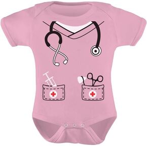 Baby Scrubs Nurse Costume Doctor Stethoscope Costumes Infant Bodysuit