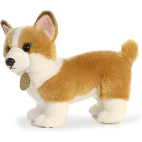 Aurora® Adorable Miyoni® Corgi Stuffed Animal - Lifelike Detail - Cherished Companionship - Brown 10.5 Inches