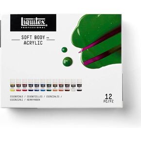 Liquitex Professional Soft Body Acrylic Paint, 6 x 22ml (0.74-oz), Mixing Set
