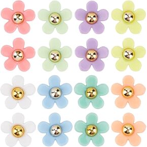 SUNNYCLUE 1 Box 80Pcs Flower Rose Cabochons Resin Flower Charms Mixed Color Flatback Cabochons Floral Decor Charms for DIY Scrapbooking Jewelry Making Supplies Craft in Saudi Arabia