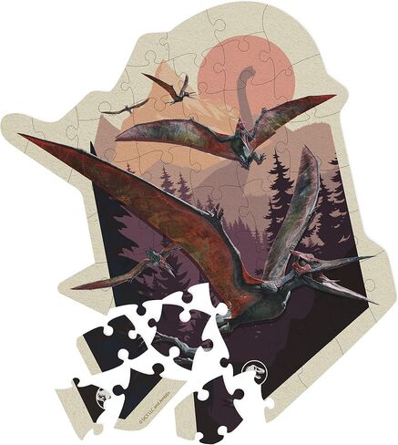 Jurassic World, 2 Mystery Puzzle Bundle 46-Piece Jigsaw Activity Dinosaur Park Movie in Egg, for Adults & Kids Ages 4 and up in Saudi Arabia