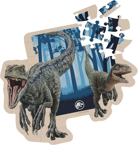 Jurassic World, 2 Mystery Puzzle Bundle 46-Piece Jigsaw Activity Dinosaur Park Movie in Egg, for Adults & Kids Ages 4 and up in Saudi Arabia