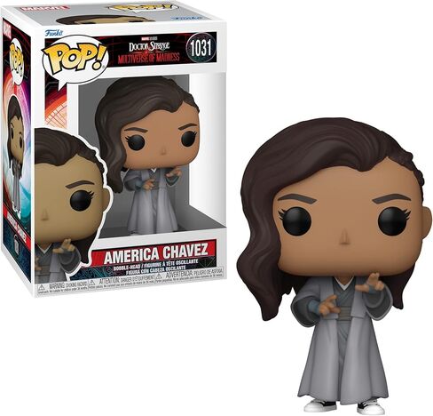Funko Pop! Marvel Movies: Doctor Strange in The Multiverse of Madness Collectors Set - 4 Figure Set Includes: America Chavez in Cloak, Sinister Strange, Dead Strange & Captain Carter in Saudi Arabia