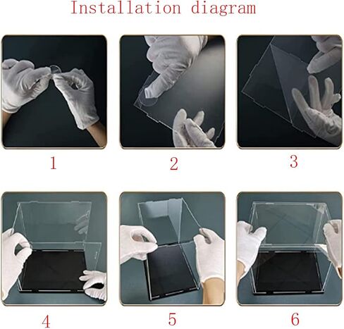 Clear Acrylic Display Case Box ，Versatile Collectibles Display Dustproof Showcase with Thickening Base，for Display Action Figures Home Storage Organizing Toys (4x4x4 inch/10x10x10cm) in Saudi Arabia