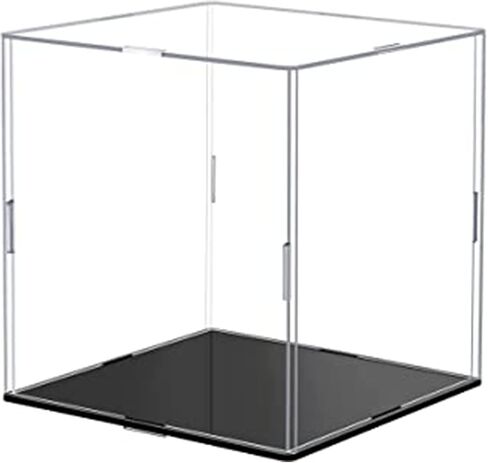 Clear Acrylic Display Case Box ，Versatile Collectibles Display Dustproof Showcase with Thickening Base，for Display Action Figures Home Storage Organizing Toys (4x4x4 inch/10x10x10cm) in Saudi Arabia