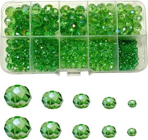 خرز كريستالي من Gocelyn ذو أوجه زجاجية من لون AB (أزرق)، خرز كريستالي AB متعدد الأوجه من Rondelle لوازم متنوعة خرز فضفاض لصنع المجوهرات ونتائج الأساور والمعلقات (2 مم، 4 مم، 6 مم، 8 مم، 10 مم) in Kuwait