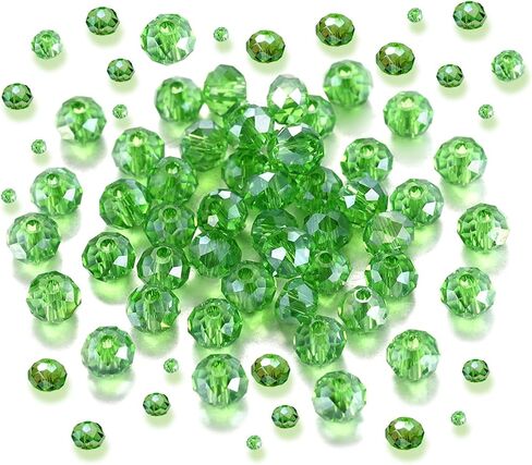 خرز كريستالي من Gocelyn ذو أوجه زجاجية من لون AB (أزرق)، خرز كريستالي AB متعدد الأوجه من Rondelle لوازم متنوعة خرز فضفاض لصنع المجوهرات ونتائج الأساور والمعلقات (2 مم، 4 مم، 6 مم، 8 مم، 10 مم) in Kuwait