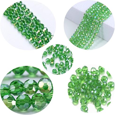 خرز كريستالي من Gocelyn ذو أوجه زجاجية من لون AB (أزرق)، خرز كريستالي AB متعدد الأوجه من Rondelle لوازم متنوعة خرز فضفاض لصنع المجوهرات ونتائج الأساور والمعلقات (2 مم، 4 مم، 6 مم، 8 مم، 10 مم) in Kuwait