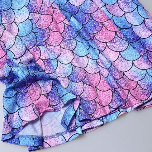 Jxstar Girls&Doll Matching Dresses Long Sleeve Unicorn Mermaid Outfits Clothes in Kuwait
