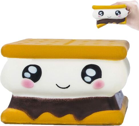 AILIMY سكويشيز ساندويتش بسكويت جامبو بطيء الارتفاع لطيف برائحة الطعام الكريمي لألعاب حفلات الأطفال in Kuwait