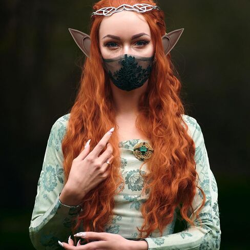 ترونيسترو 10 ازواج من اذني قزم الهالوين مصنوعة من اللاتكس بلون بني، اذان بيكسي الجنية مصاص الدماء للهالوين والكريسماس، اكسسوارات تنكرية، مقاسين in Kuwait