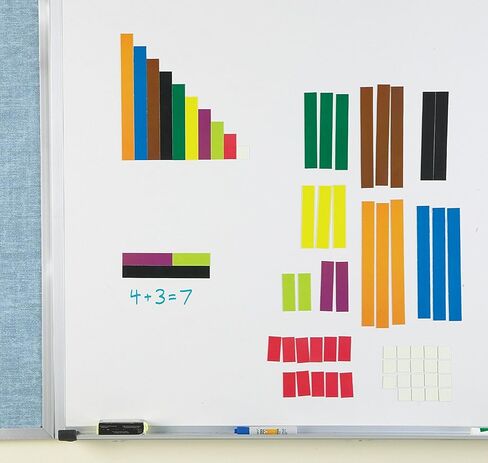Learning Resources Magnetic Cuisenaire Rods, Early Match Concepts, School Supplies, Multicolor, 64 Pieces, Ages 5+ in Saudi Arabia