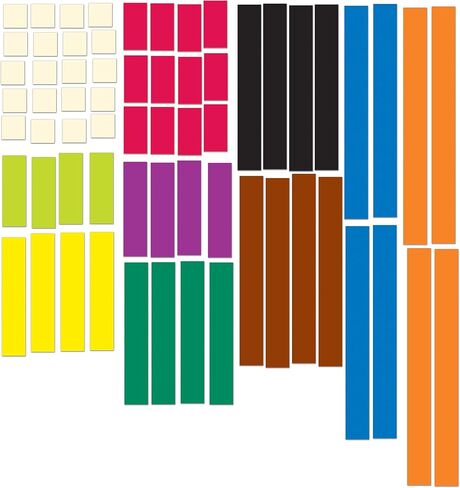 Learning Resources Magnetic Cuisenaire Rods, Early Match Concepts, School Supplies, Multicolor, 64 Pieces, Ages 5+ in Saudi Arabia