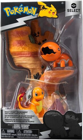 Pokemon Desert Rocks Environment - 6-Inch Multi-Level Display Set with Two 2-inch Battle Figures in Saudi Arabia