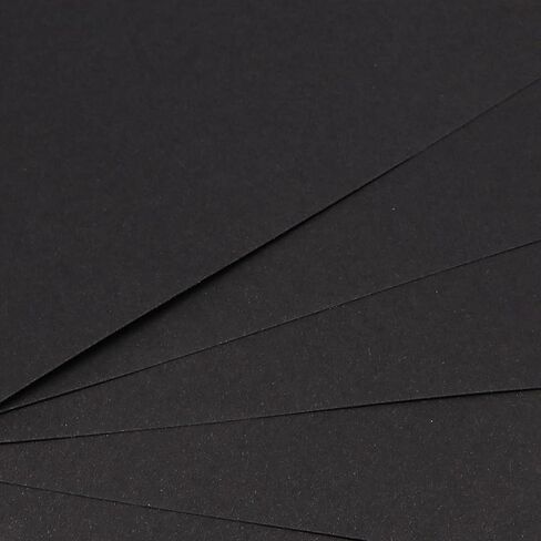 SOUJAP 300 Sheets A4 Black Blank Cardstock Paper, 8.5 x 11 Inch Cover Card Stock for Scrapbooking, Crafts, DIY Cards and Invitations, 180gsm in Saudi Arabia