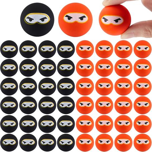 Chivao Ninja Bouncing Balls, Bouncing Ninja Toy Game, Party Favors Bounce Balls, 1.26 Inch Bouncy Balls for Graduation Birthday Party School Outdoor Activities (20 Pcs) in Saudi Arabia