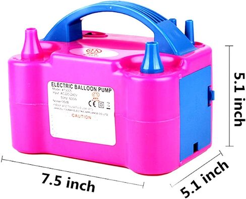 منفاخ بالونات هواء كهربائي، فوهات مزدوجة 110 فولت 600 وات، منفاخ بالونات كهربائي لتزيين حفلات أعياد الميلاد (معيار أمريكي) in Kuwait