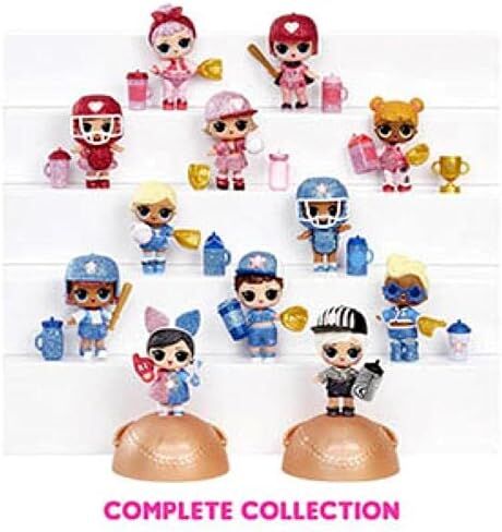 LOL Surprise All Star Sports Ultimate Collection Series 1 with 12 Sparkly Baseball Dolls, Each 8+ Surprises, Ultra-Rare Beatnik Babe, 2 Teams, Gift for Kids, Toy for Girls Boys Ages 4 5 6 7+ Years Old in Saudi Arabia