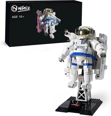 نيفيليز مجموعة مكعبات بناء رائد فضاء لاستكشاف الفضاء من هوم يونيفيرس، لعبة بناء تعليمية يمكنك تركيبها بنفسك، هدية للبالغين والمراهقين، جديدة 2023 (1515 قطعة) in Kuwait