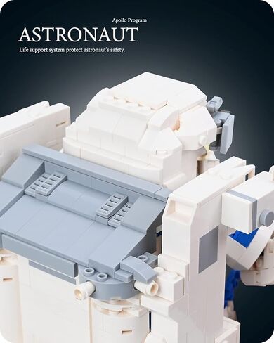 نيفيليز مجموعة مكعبات بناء رائد فضاء لاستكشاف الفضاء من هوم يونيفيرس، لعبة بناء تعليمية يمكنك تركيبها بنفسك، هدية للبالغين والمراهقين، جديدة 2023 (1515 قطعة) in Kuwait