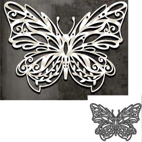 قطعة واحدة من قوالب معدنية على شكل فراشة، قوالب قطع من الدانتيل على شكل فراشة لدعوات الزفاف والحرف اليدوية وسجل القصاصات والالبوم الزخرفي، قوالب استنسل ورقية لصنع البطاقات in Kuwait