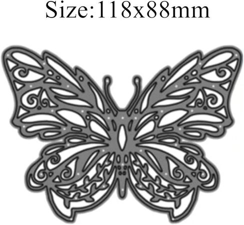 قطعة واحدة من قوالب معدنية على شكل فراشة، قوالب قطع من الدانتيل على شكل فراشة لدعوات الزفاف والحرف اليدوية وسجل القصاصات والالبوم الزخرفي، قوالب استنسل ورقية لصنع البطاقات in Kuwait