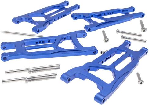 أذرع تعليق أمامية وخلفية من سبيكة CODA RACING مكونة من 4 قطع لـ Traxxas 1/10 4X4 Slash, Stampede, Rustler 4WD VXL-يستبدل الجزء 3655 in Kuwait