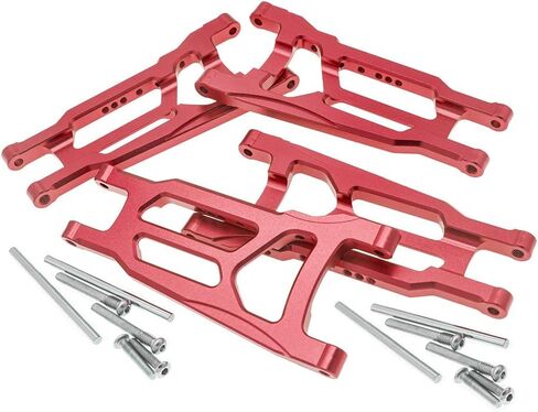 أذرع تعليق أمامية وخلفية من سبيكة CODA RACING مكونة من 4 قطع لـ Traxxas 1/10 4X4 Slash, Stampede, Rustler 4WD VXL-يستبدل الجزء 3655 in Kuwait