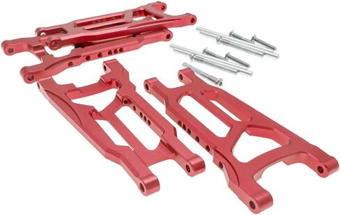 أذرع تعليق أمامية وخلفية من سبيكة CODA RACING مكونة من 4 قطع لـ Traxxas 1/10 4X4 Slash, Stampede, Rustler 4WD VXL-يستبدل الجزء 3655 in Kuwait