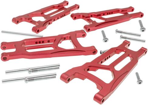 أذرع تعليق أمامية وخلفية من سبيكة CODA RACING مكونة من 4 قطع لـ Traxxas 1/10 4X4 Slash, Stampede, Rustler 4WD VXL-يستبدل الجزء 3655 in Kuwait