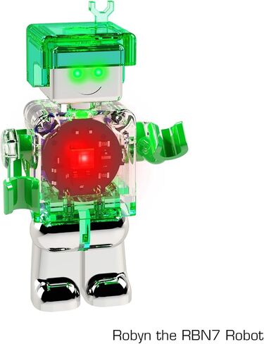 E-Blox Lumen Power Figure Seymour، شكل مضيء LED متوهج، يتوهج باللون الأخضر والأزرق عند توصيله بنقطة اتصال معدنية، لعبة Building Blox STEM للأطفال، هدية عيد ميلاد، الأولاد والبنات، 6+ in Saudi Arabia
