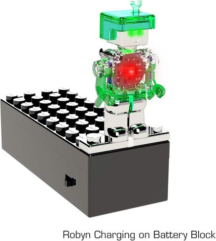E-Blox Lumen Power Figure Seymour، شكل مضيء LED متوهج، يتوهج باللون الأخضر والأزرق عند توصيله بنقطة اتصال معدنية، لعبة Building Blox STEM للأطفال، هدية عيد ميلاد، الأولاد والبنات، 6+ in Saudi Arabia