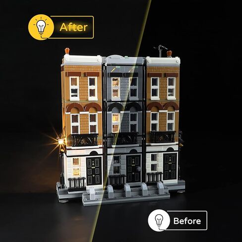 ييربريكس مجموعة مصابيح LED للليغو - نموذج مكعبات بناء هاري بوتر 12 جريمولد بليس، مجموعة مصابيح LED متوافقة مع 76408 (مجموعة ليغو غير متضمنة) in Kuwait