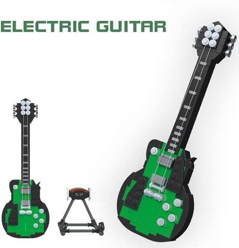 ابوستريف جيمز مجموعات مكعبات بناء جيتار وكمان - الات موسيقية، 422 قطعة - متوافقة مع مكعبات البناء من العلامة التجارية الكبرى in Kuwait