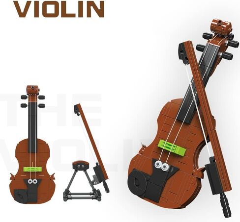 ابوستريف جيمز مجموعات مكعبات بناء جيتار وكمان - الات موسيقية، 422 قطعة - متوافقة مع مكعبات البناء من العلامة التجارية الكبرى in Kuwait