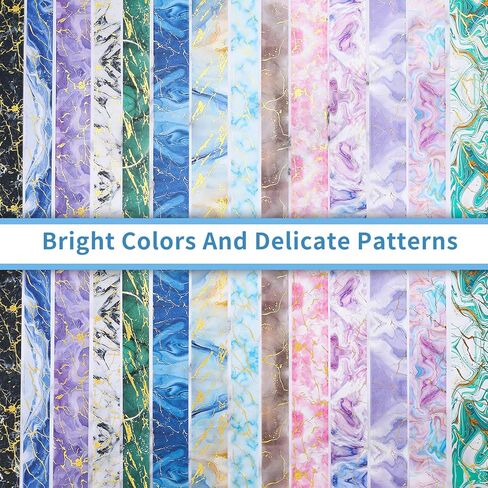 مجموعة أشرطة واشي رخامية من إيبورن - 14 لفة بعرض 15/20/25 مم أشرطة إخفاء تزيينية ملونة من رقائق الذهب لتدوين الرصاصات، والحرف اليدوية اليدوية، ومستلزمات سجل القصاصات، وتغليف الهدايا in Kuwait