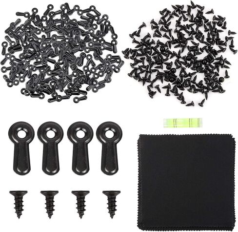 مشابك خلفية صلبة بإطار صور، 200 قطعة زر الدوران و200 قطعة من البراغي للصور والصور in Kuwait