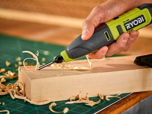 طقم نحت الخشب من RYOBI USB ببطارية ليثيوم بقوة 2.0 أمبير في الساعة وكابل شحن in Saudi Arabia