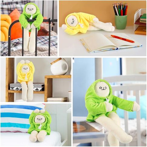 مجفشين دمية قطيفة على شكل موز مقاس 16 انش - لعبة رجل محشوة بمغناطيس، وسادة قطيفة مضحكة قابلة للتغيير، لعبة تخفيف الضغط، هدية عيد الميلاد والكريسماس للاطفال الاولاد والبنات in Kuwait