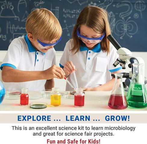 مجموعة AmScope Microbiology Science Fair Kit لزراعة البكتيريا والكائنات الحية الدقيقة الأخرى in Saudi Arabia