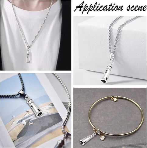 CHGCRAFT About 100pcs Tibetan Style Zinc Alloy Pendants Lighthouse Shaped Charms Antique Silver Color Pendant for DIY Jewelry Making 25x8mm, Hole 2mm in Saudi Arabia