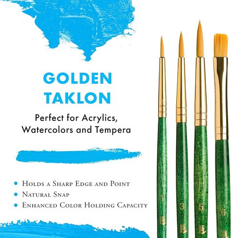 Princeton RealValue Paintbrush, Round 3/0,3, Shader 4, Angle 1/4, Green in Saudi Arabia