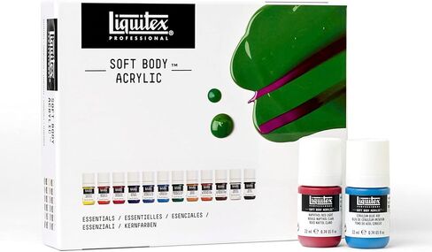 طلاء اكريليك سوفت بودي من ليكويتكس بروفيشنال، 0.74 اونصة سائلة (عبوة من 12 قطعة) 12لون 8 in Kuwait