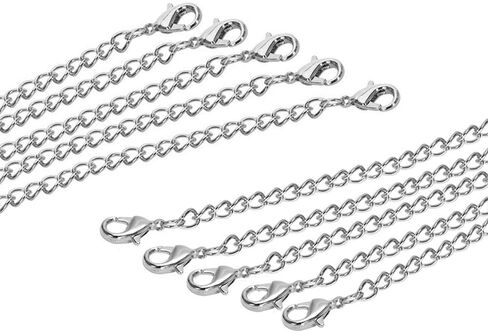 سلسلة تمديد MOTZU 100 قطعة، طول 3 بوصات، سلسلة تمديد سوار من الفولاذ المقاوم للصدأ، تمديدات سلسلة خلخال قلادة، تثبيت قوي، ذهبي in Kuwait